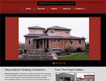 Tablet Screenshot of mancinibuildingcontractors.com